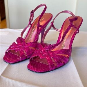 Pink Strappy Heels - Nina Sandals EUC